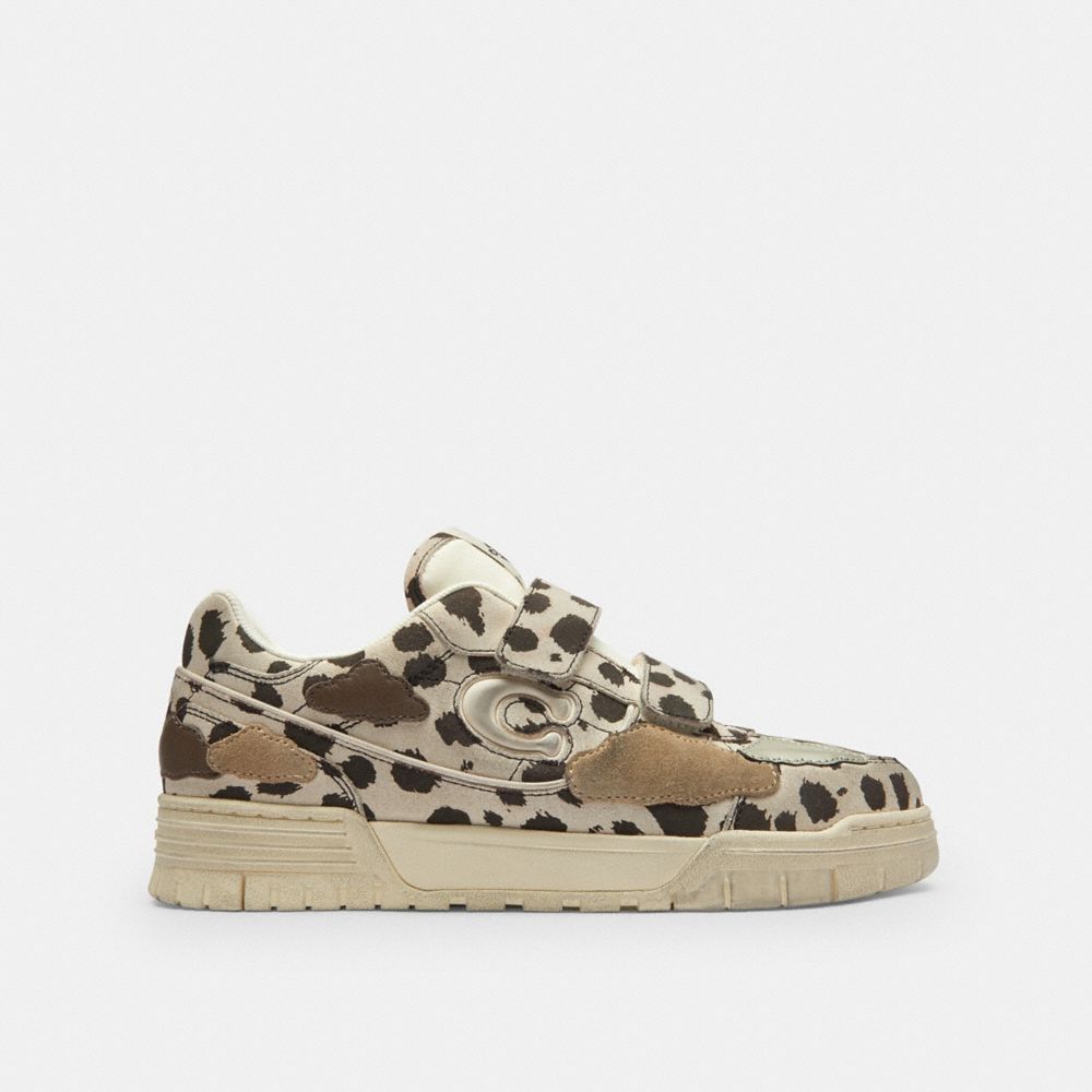 Women's Coach Double Strap Soho Sneaker With Clouds Dalmation Multi