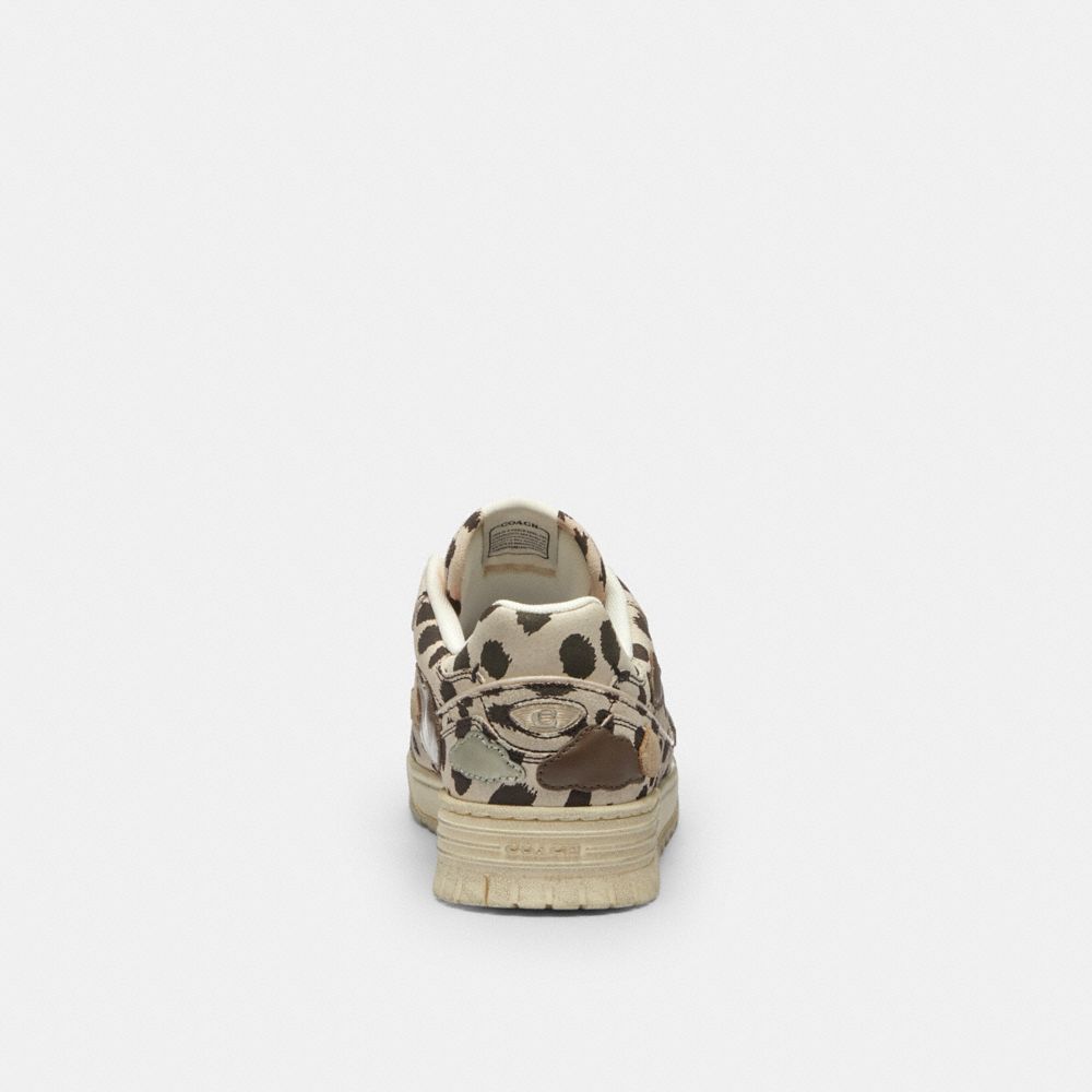 Women's Coach Double Strap Soho Sneaker With Clouds Dalmation Multi