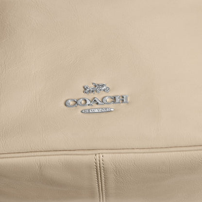 Coach Mini Carey Crossbody Bag Silver Ivory