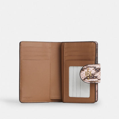 Coach Medium Corner Zip Wallet Gold Pink