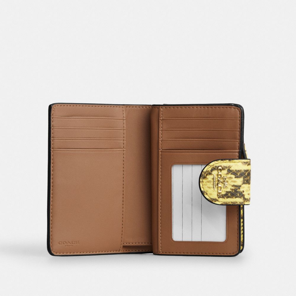Coach Medium Corner Zip Wallet Gold/Yellow
