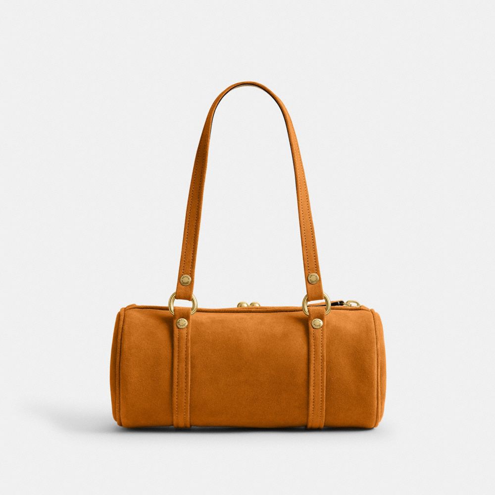 Coach Kisslock Barrel Bag 28 Brass/Marigold