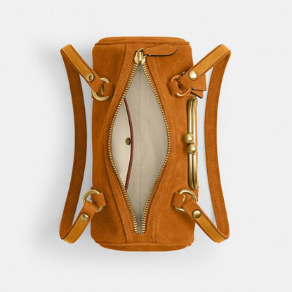 Coach Kisslock Barrel Bag 28 Brass/Marigold