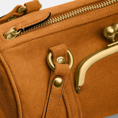 Coach Kisslock Barrel Bag 28 Brass/Marigold