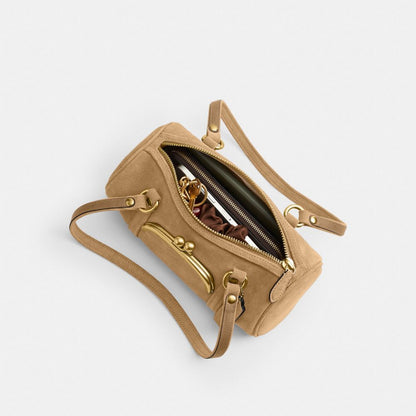 Coach Kisslock Barrel Bag 28 Brass Soul