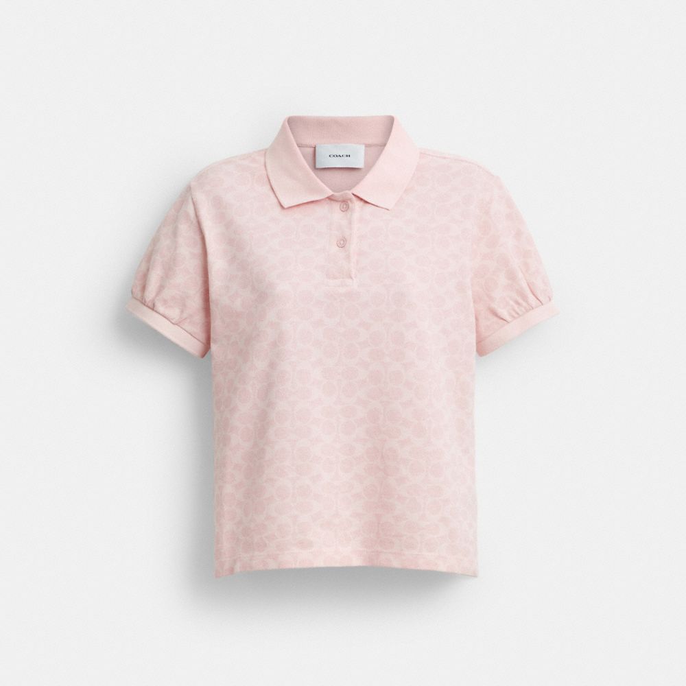 Coach Signature Polo Pink Signature