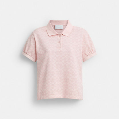 Coach Signature Polo Pink Signature