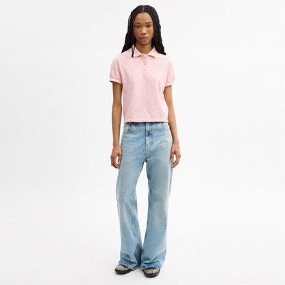 Coach Signature Polo Pink Signature