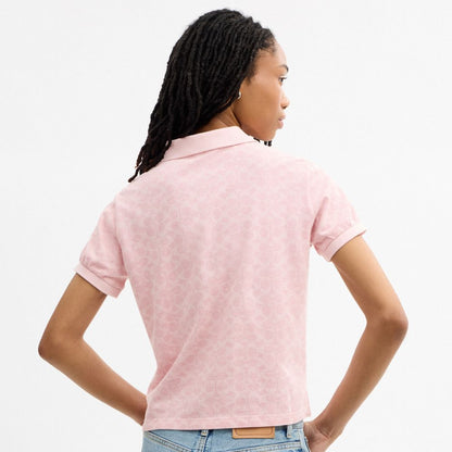Coach Signature Polo Pink Signature