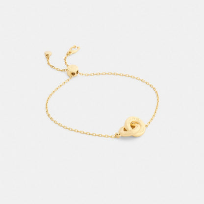 Coach Interlock Slider Bracelet Gold