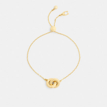 Coach Interlock Slider Bracelet Gold
