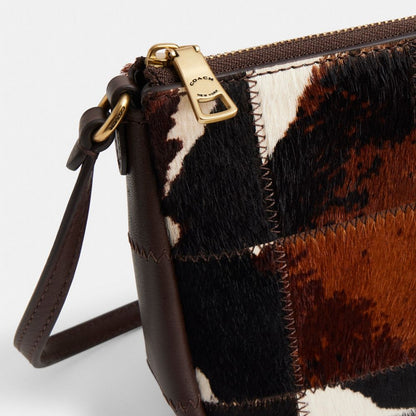 Coach Plaza Bag In Upcrafted Haircalf With Cow Print Multi