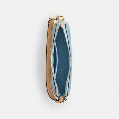 Coach Nolita 19 In Signature Leather With Charms Gold Light Blue