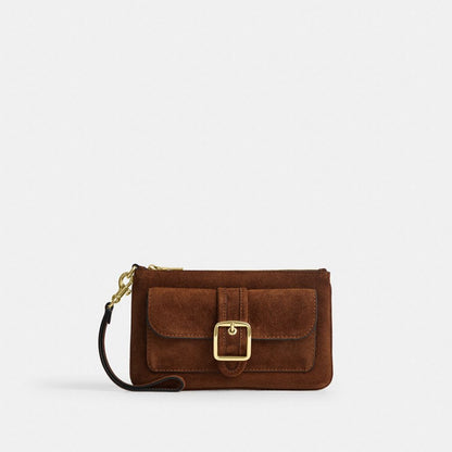 Coach Ashton Wristlet Gold/Warm Brown