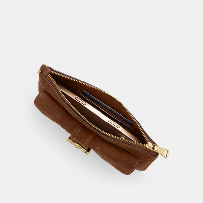 Coach Ashton Wristlet Gold/Warm Brown
