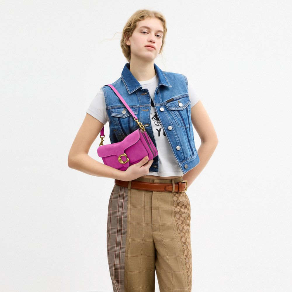 Coach Tabby Shoulder Bag 26 Brass/Magenta