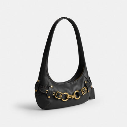 Coach Belted Ergo Shoulder Bag 26 Brass/Black