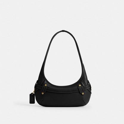 Coach Belted Ergo Shoulder Bag 26 Brass/Black