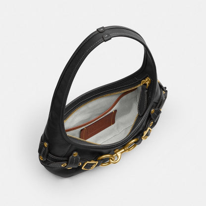 Coach Belted Ergo Shoulder Bag 26 Brass/Black