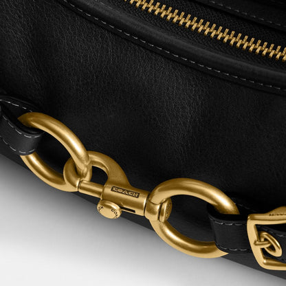 Coach Belted Ergo Shoulder Bag 26 Brass/Black