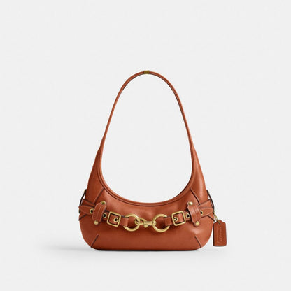 Coach Belted Ergo Shoulder Bag 26 Brass/Amber Brown