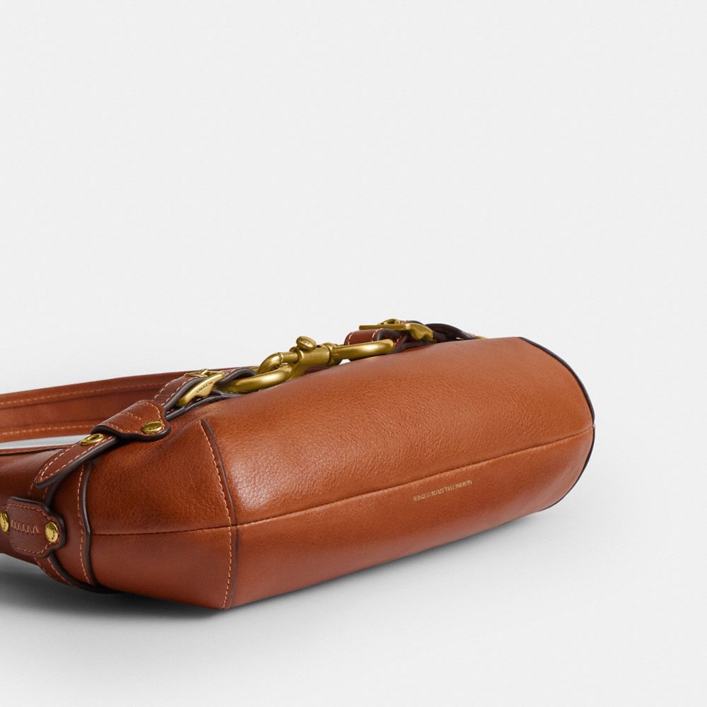 Coach Belted Ergo Shoulder Bag 26 Brass/Amber Brown