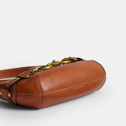 Coach Belted Ergo Shoulder Bag 26 Brass/Amber Brown
