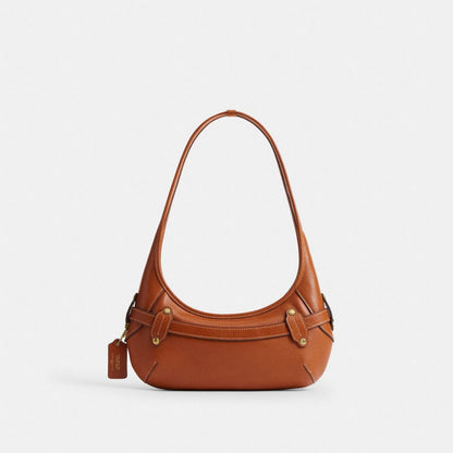 Coach Belted Ergo Shoulder Bag 26 Brass/Amber Brown