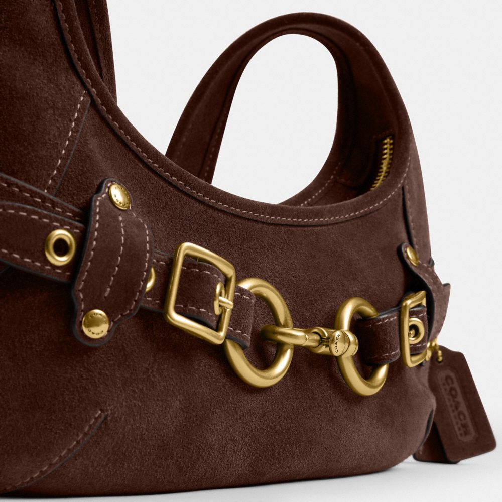 Coach Belted Ergo Shoulder Bag 26 Brass/Dark Chocolate
