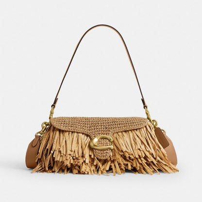 Coach Tabby Shoulder Bag 26 Brass Natural