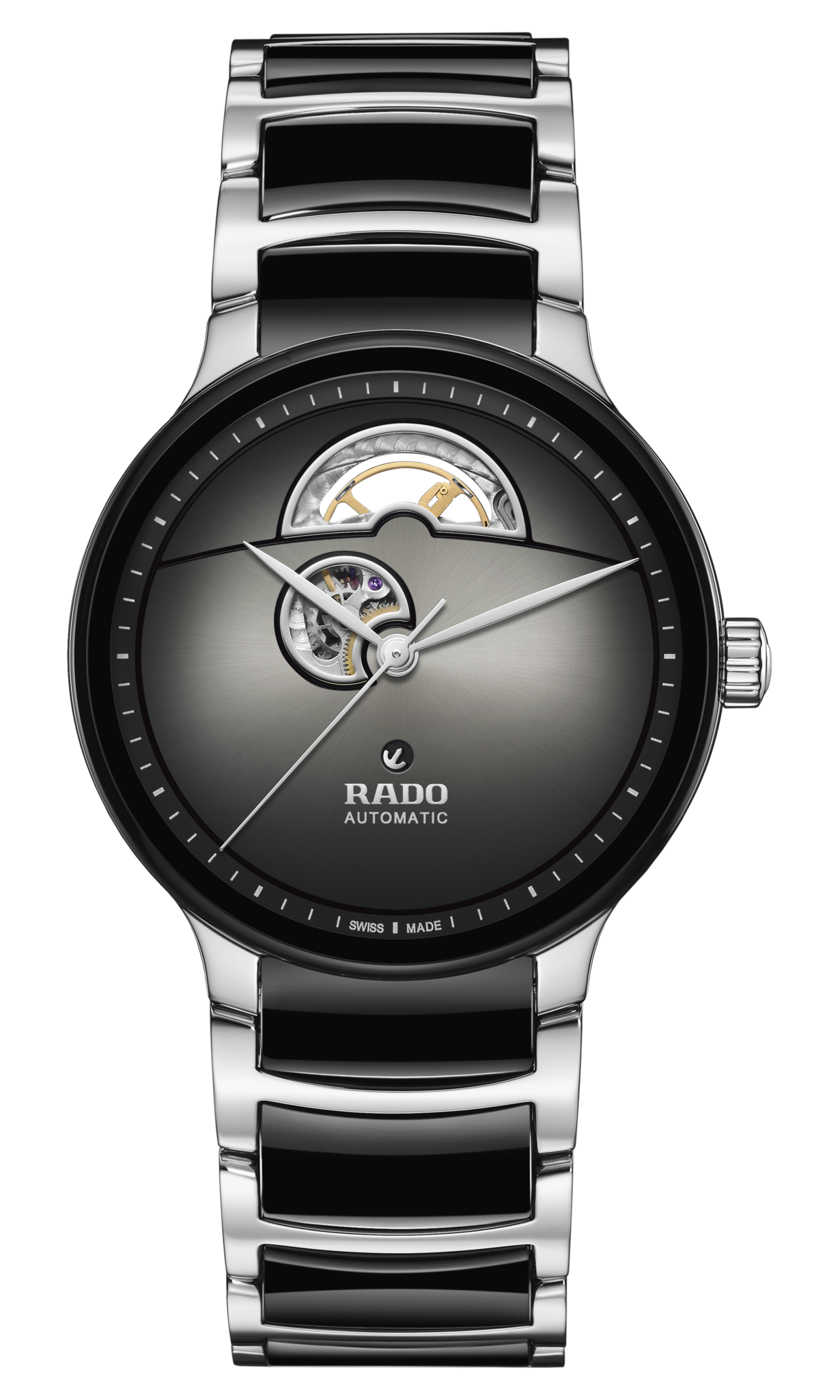 Seiko Rado Centrix Automatic Open Heart Black r30012152