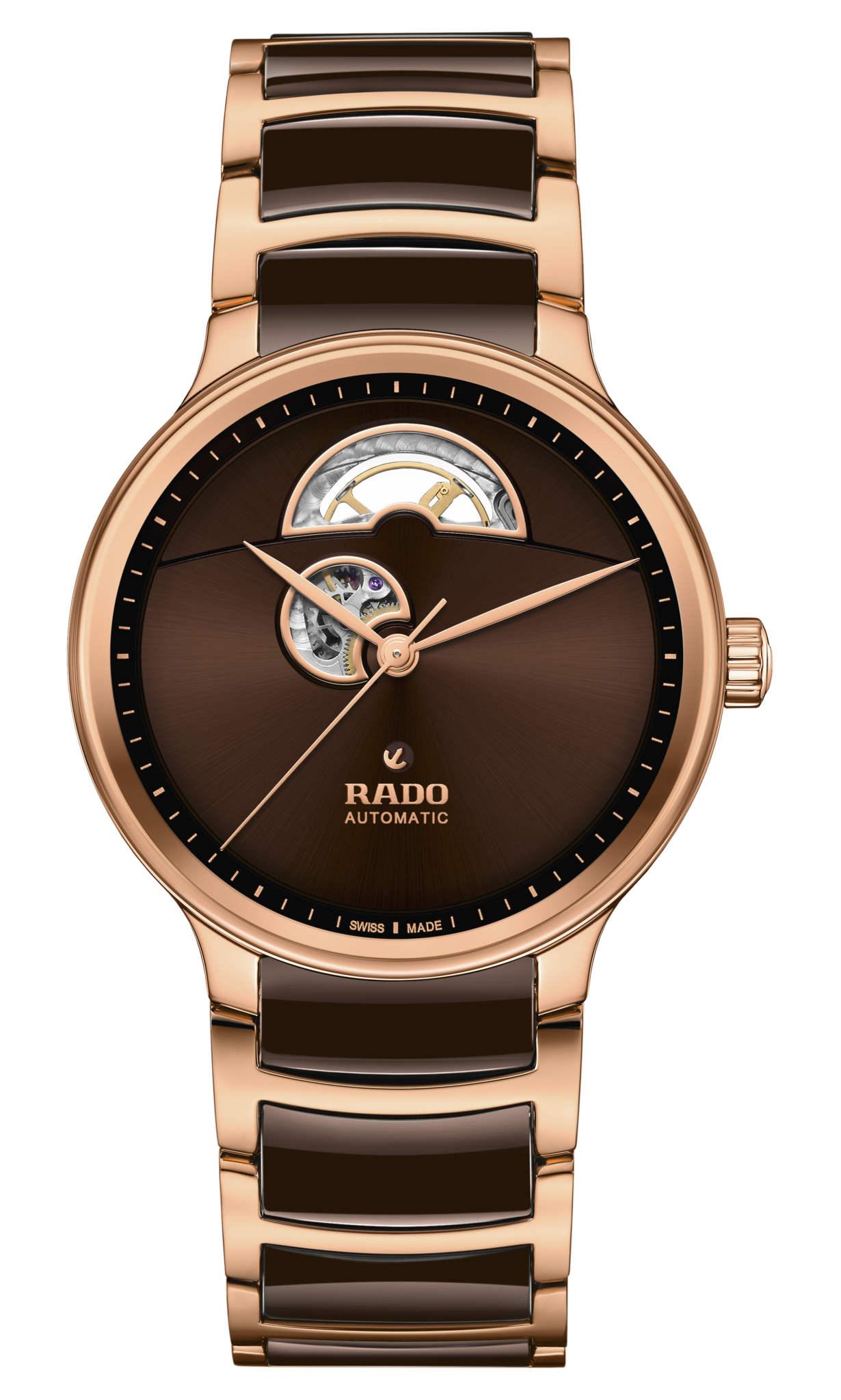 Seiko Rado Centrix Automatic Open Heart Brown r30013302