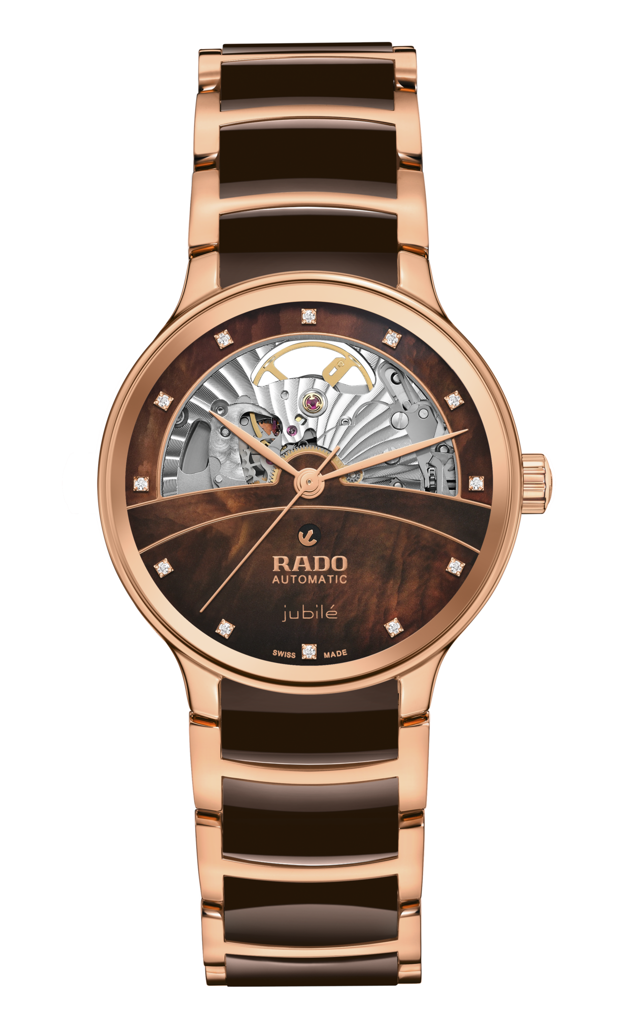 Rado Centrix Automatic Diamonds Open Heart Brown r30029902