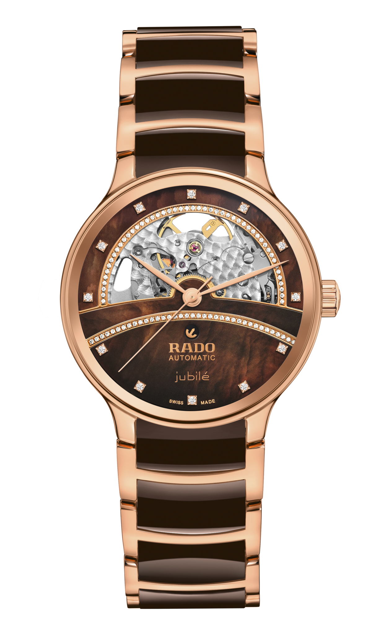 Rado Centrix Automatic Diamonds Open Heart Brown r30029942