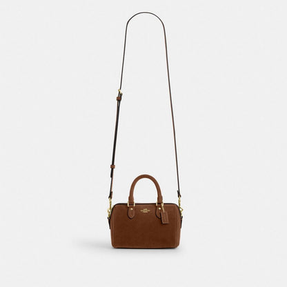 Coach Mini Rowan Crossbody Bag Gold/Warm Brown