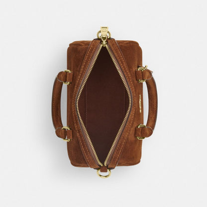 Coach Mini Rowan Crossbody Bag Gold/Warm Brown