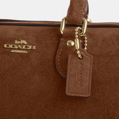 Coach Mini Rowan Crossbody Bag Gold/Warm Brown