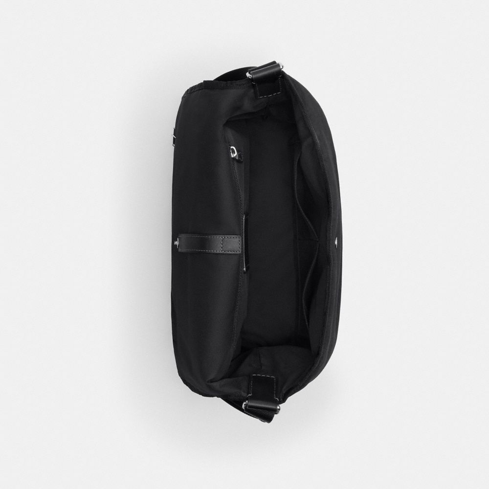 Coach Lane Messenger In Signature Nylon Black