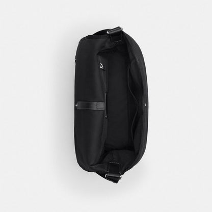 Coach Lane Messenger In Signature Nylon Black