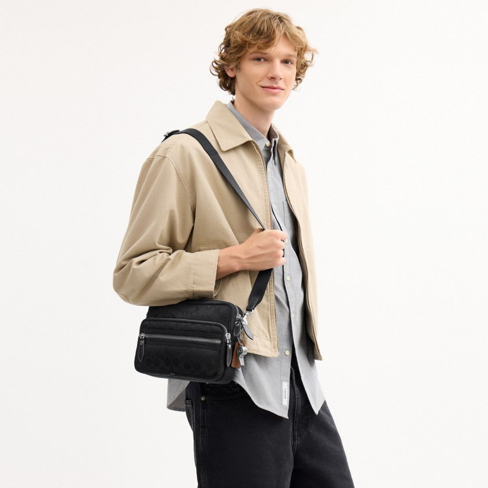 Coach Dakota Crossbody Bag In Signature Nylon Black