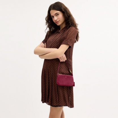 Coach Plaza Bag 18 Brass/Dark Fuchsia