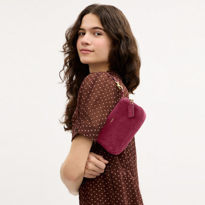 Coach Plaza Bag 18 Brass/Dark Fuchsia