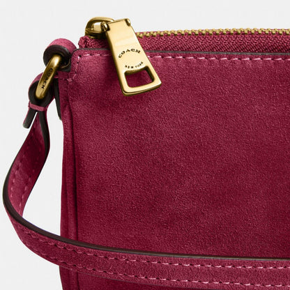 Coach Plaza Bag 18 Brass/Dark Fuchsia