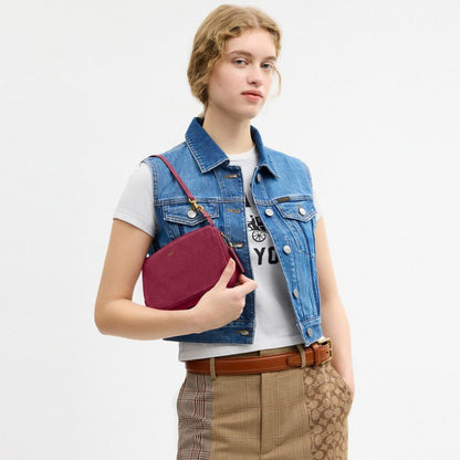 Coach Plaza Bag Brass/Dark Fuchsia
