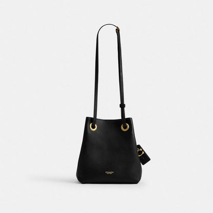 Coach Jade Drawstring Bag Brass/Black