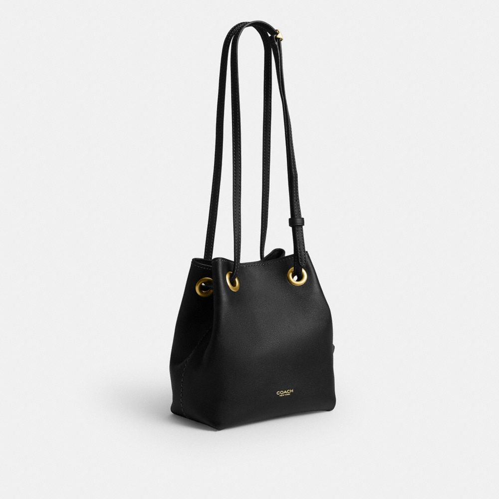 Coach Jade Drawstring Bag Brass/Black