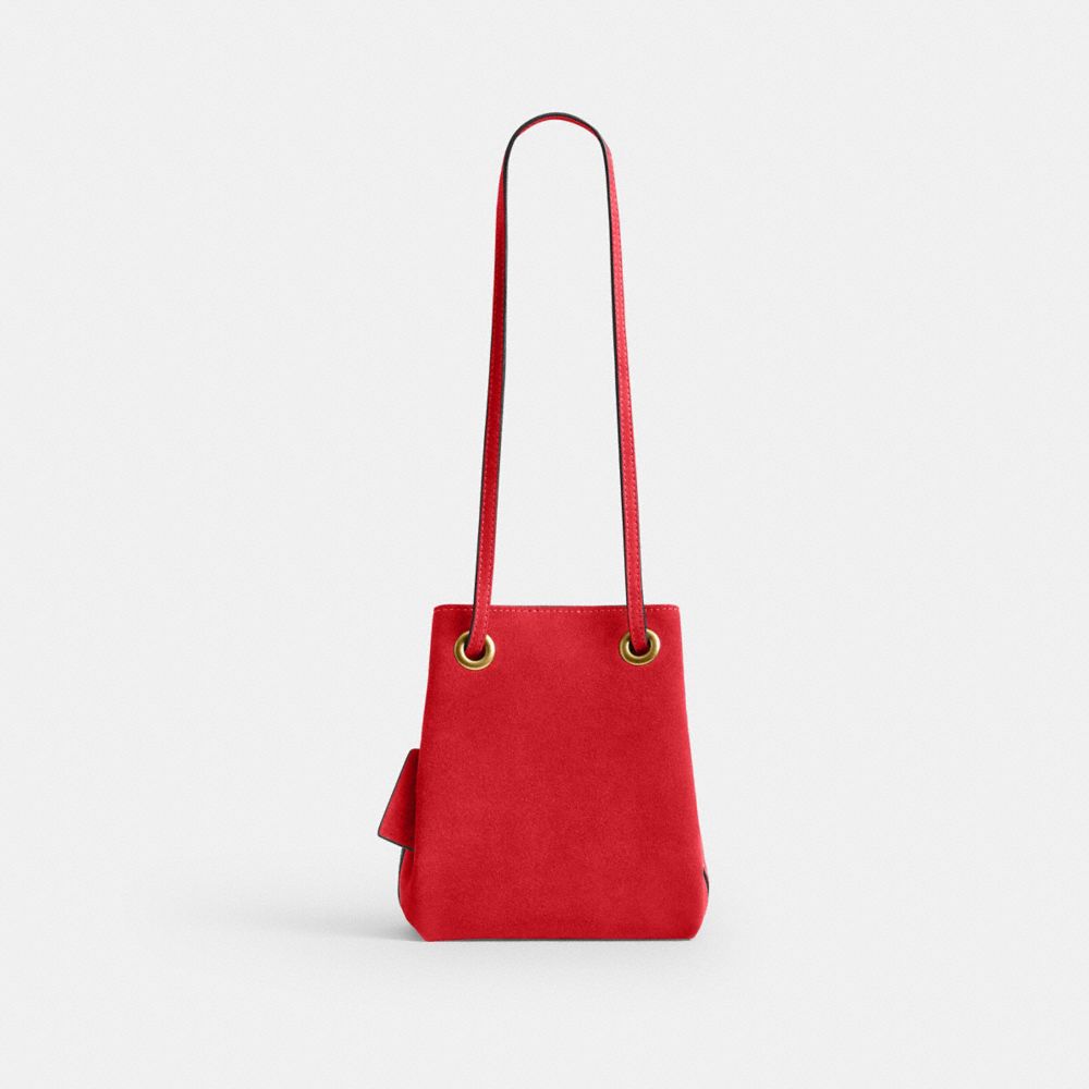 Coach Jade Drawstring Bag Brass/Candy Apple