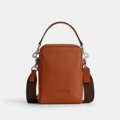 Coach Tristan Crossbody Bag 14 Silver Amber Brown