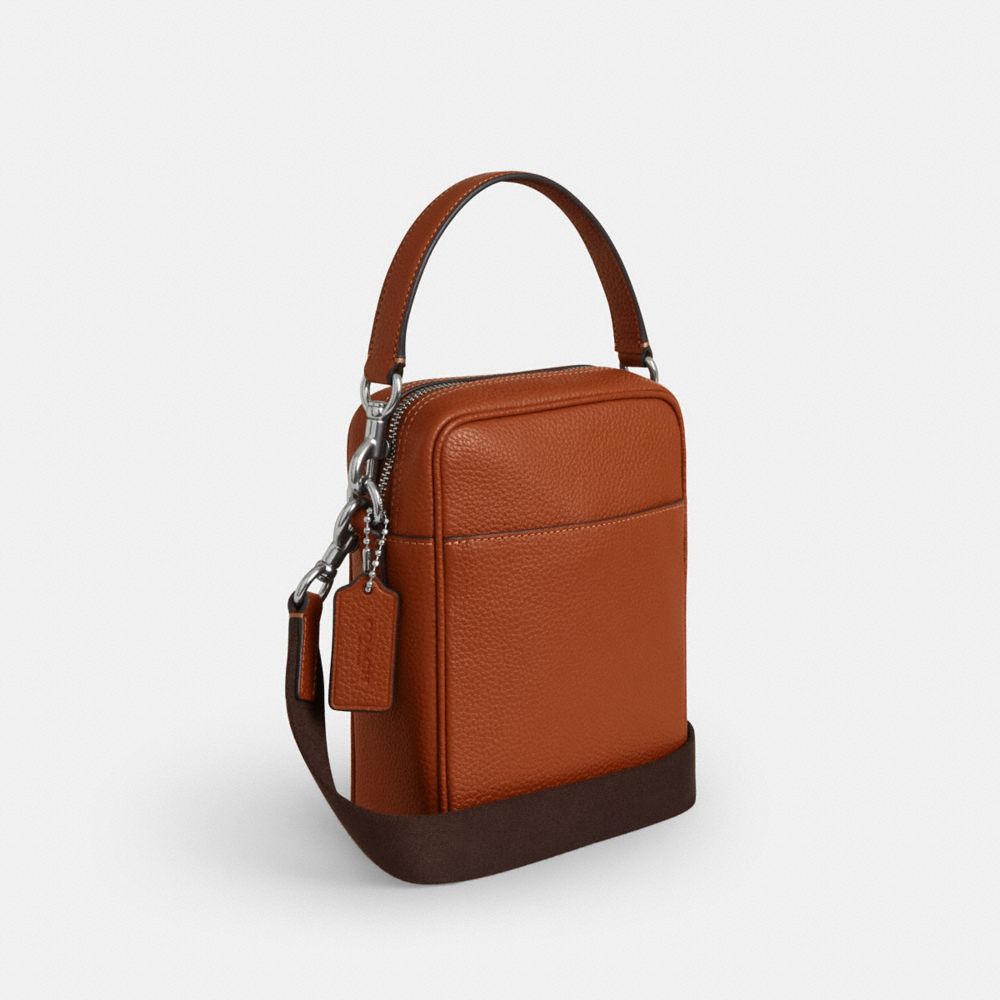 Coach Tristan Crossbody Bag 14 Silver Amber Brown