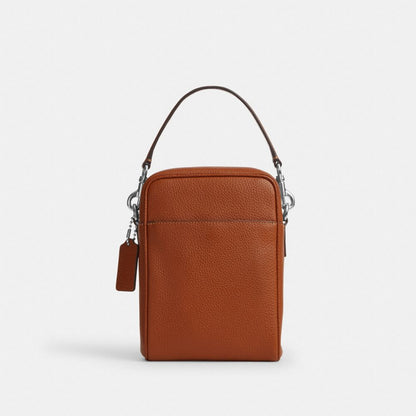 Coach Tristan Crossbody Bag 14 Silver Amber Brown